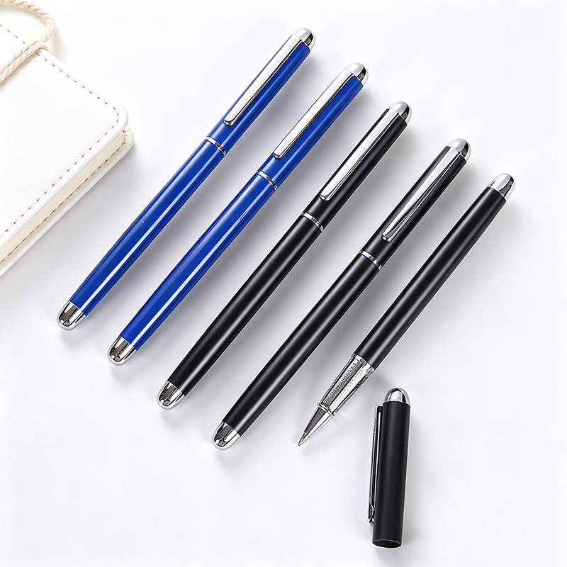 Manufacturer wholesale metal signature pens, business promotional gifts, gel pens, customizable with logo, writing stationery, ballpoint pens