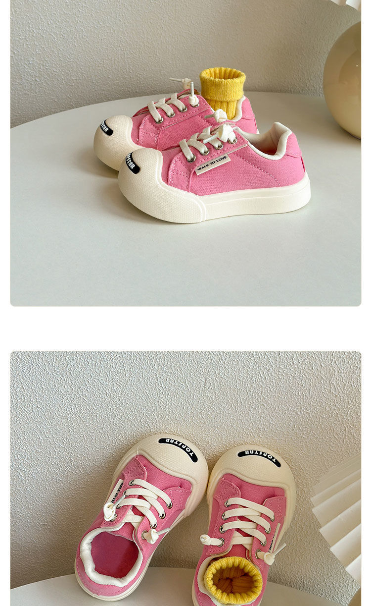 Tongku Rabbit Children's Ugly and Cute Canvas Shoes Spring and Autumn Boys' and Girls' Velcro Board Shoes Korean Version_voghion.com