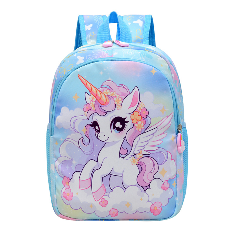 Kindergarten niña mochila escolar de 3 a 5 años mochila niña linda dibujos animados princesa mochila para niños unicornio transfronterizo