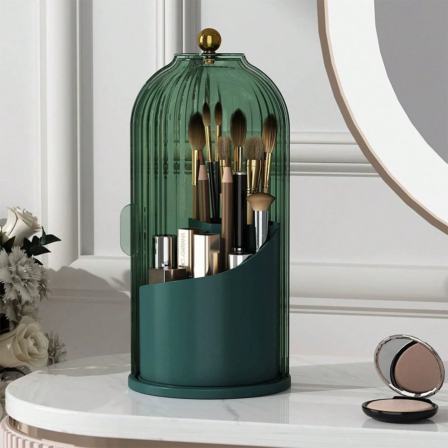 Table pens holder for boxes, cosmetic rotating storage box, brush, storage system, dressing table