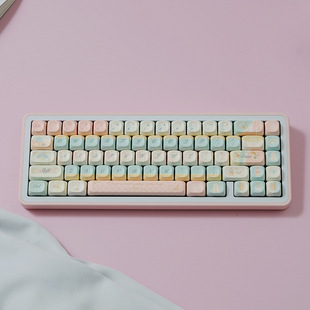 PBT keycap five-sided thermal sublimation customized rococo factory straight XOA/Cherry highly adaptable full mechanical keyboard