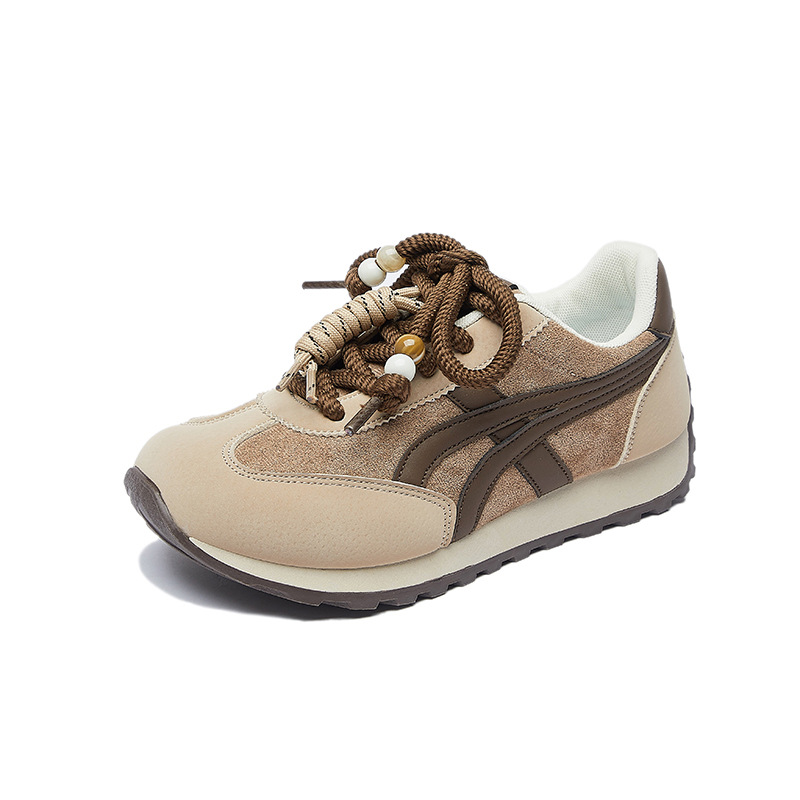 Tenis Deportivos Estilo Retro para Mujer B887, PU, Suela de Caucho, con Aumento de Estatura, para Uso Diario
