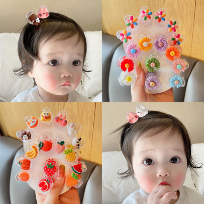 children Grip lovely girl Bangs Card issuance Hairpin Infants 2022 new pattern baby Clamp