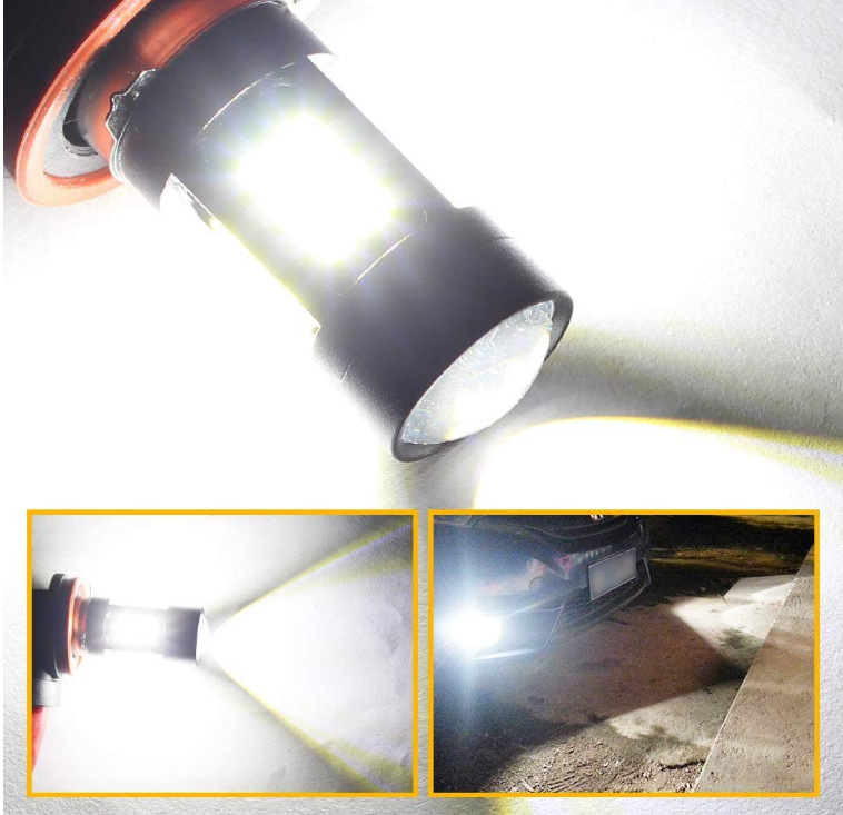 Lámpara de niebla delantera H7 3030 27smd de alta potencia luz de niebla delantera H7 27led faro luz de niebla