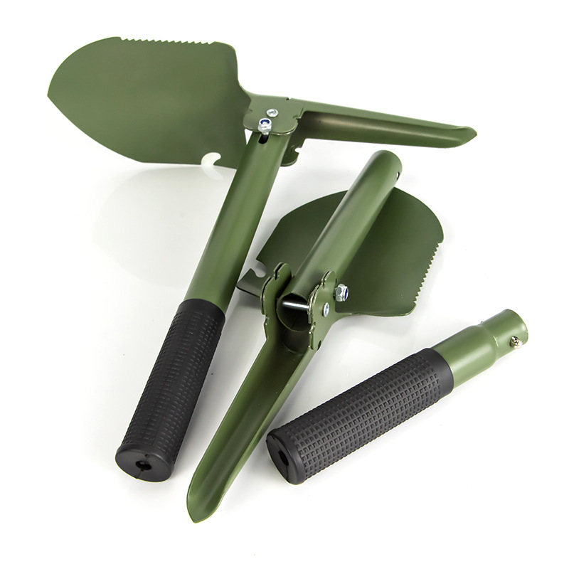 Pala militar tamaño pequeño pala militar multifuncional al aire libre plegable pala militar coche camping pesca hierro pico portátil