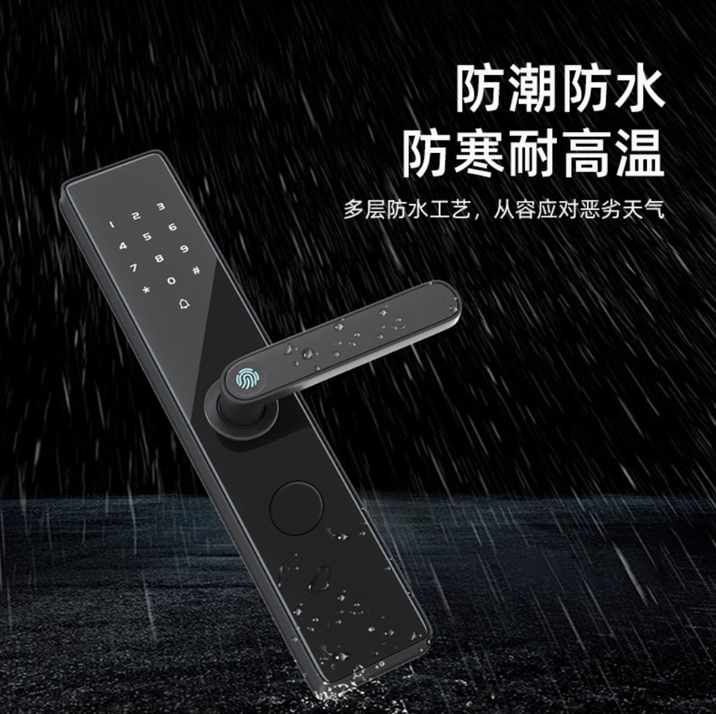 Cerradura de huellas dactilares impermeable y a prueba de humedad Apartamento B & B Casa de alquiler Hotel Cerradura de pase Contraseña al aire libre Cerradura inteligente para puerta de patio