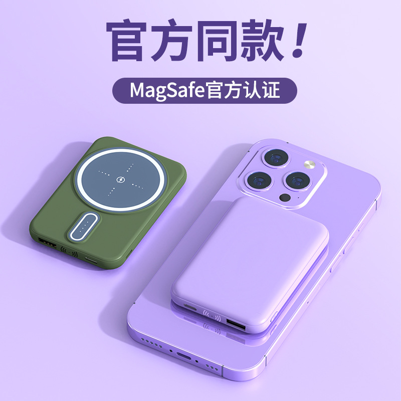 Mini 5000 mAh Magsafe magnético banco de energía inalámbrico portátil pequeño regalo banco de energía móvil al por mayor