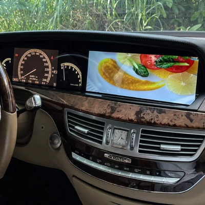 Car display models: LCD instrument cluster, central