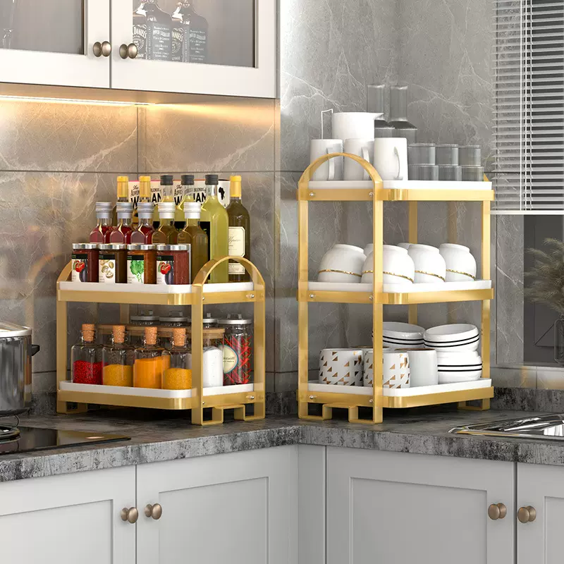 北欧杯子收纳架轻奢玻璃杯子收纳架桌面双层茶杯咖啡托盘沥水架子