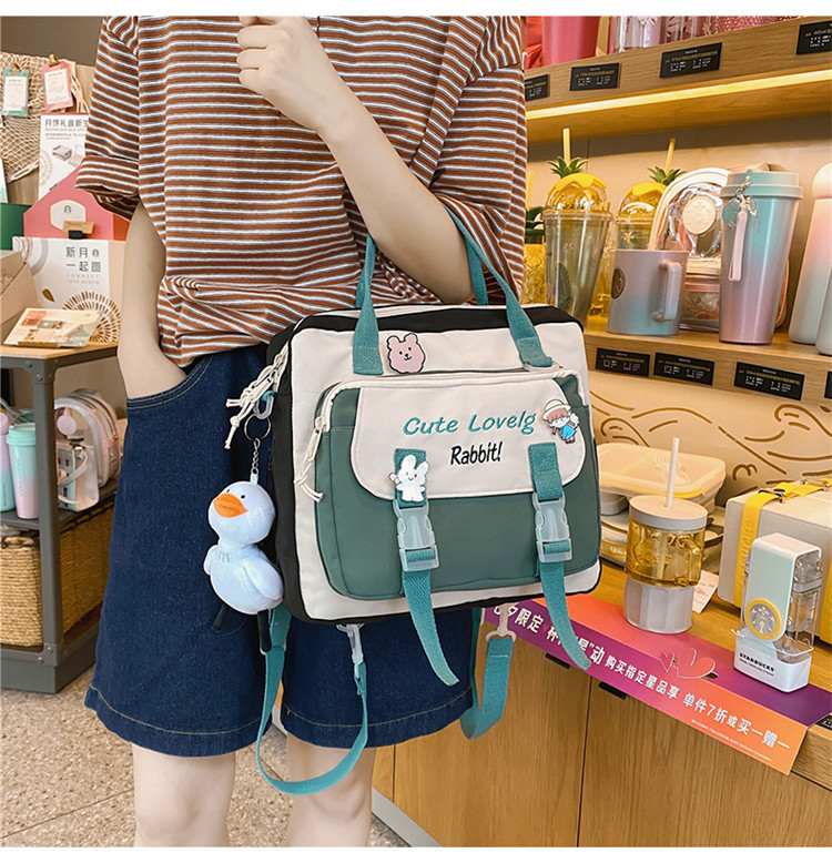 Dual-use Portable School Primary School Students One-shoulder Messenger Backpack Make-up Class Backpack display picture 2