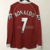 0607 Red Devils Home Long Sleeve No. 7 Ronaldo