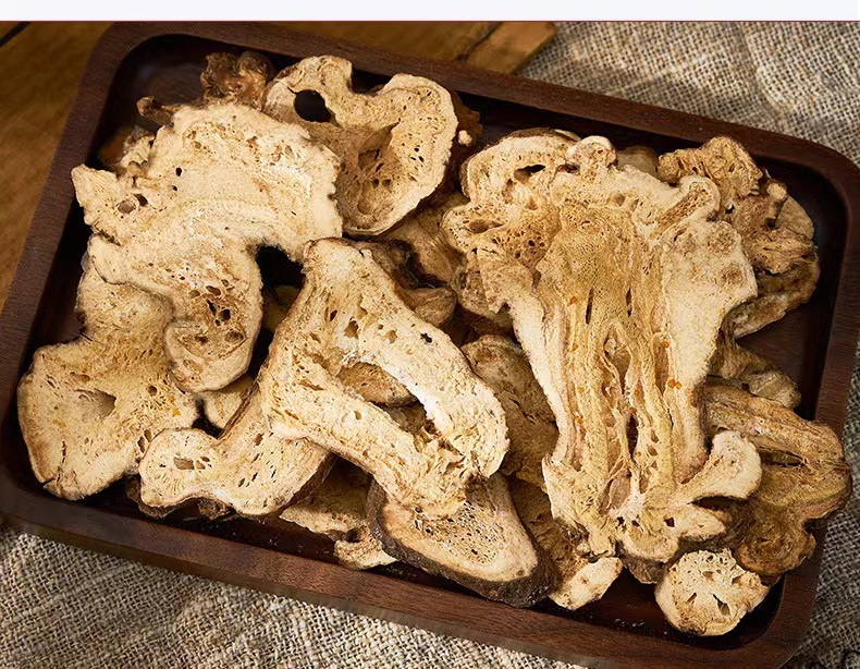 Dried White Atractylodes Slices Bai Zhu 500g Raw Herb for Cooking and Decoction quality and texture