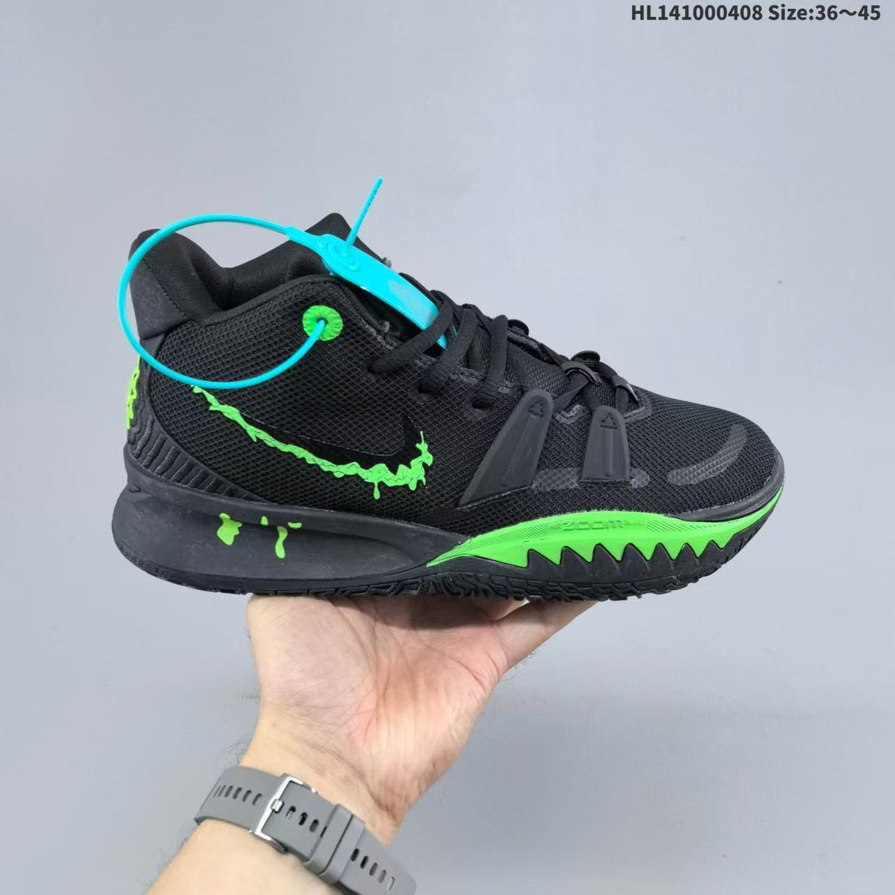 Zapatillas de Baloncesto de Caña Media Kyrie 7, Cuero y Caucho, Transpirables, para Deporte image 8