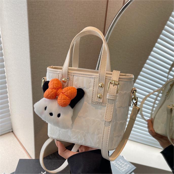 Bolsa de cubo de mano de moda coreana para mujeres primavera y verano 2024 nuevo nicho casual de moda universal mochila de hombro