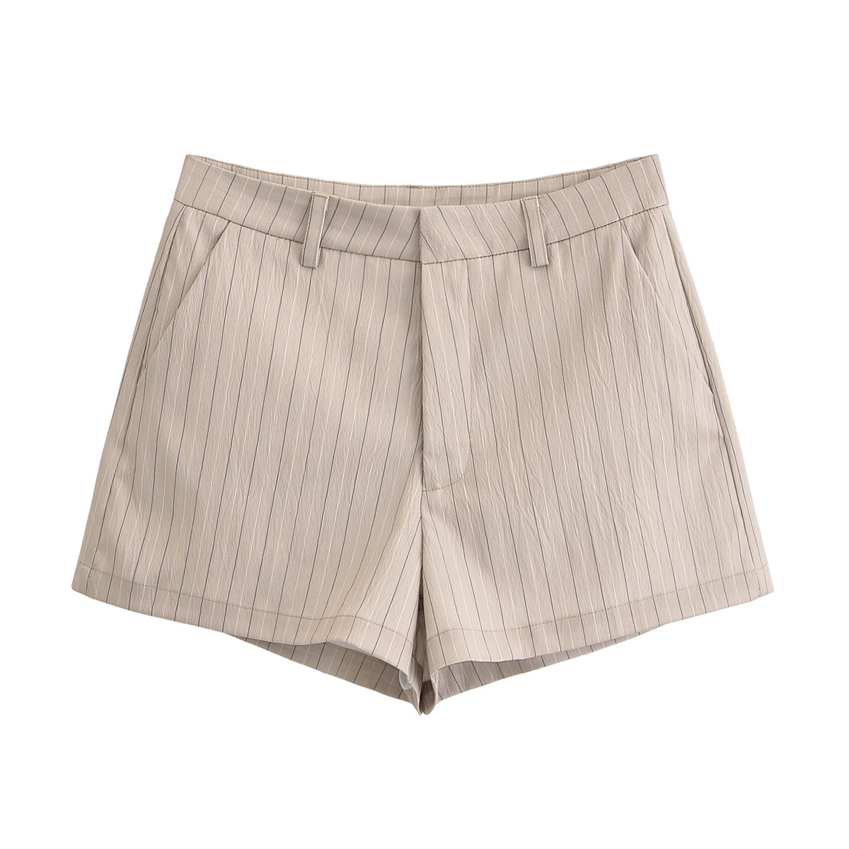 Ensemble tailleur d'été décontracté GraceChic Za pour femme, style européen et américain, coupe cintrée, blazer avec ceinture et mini-short à cravate._voghion.com