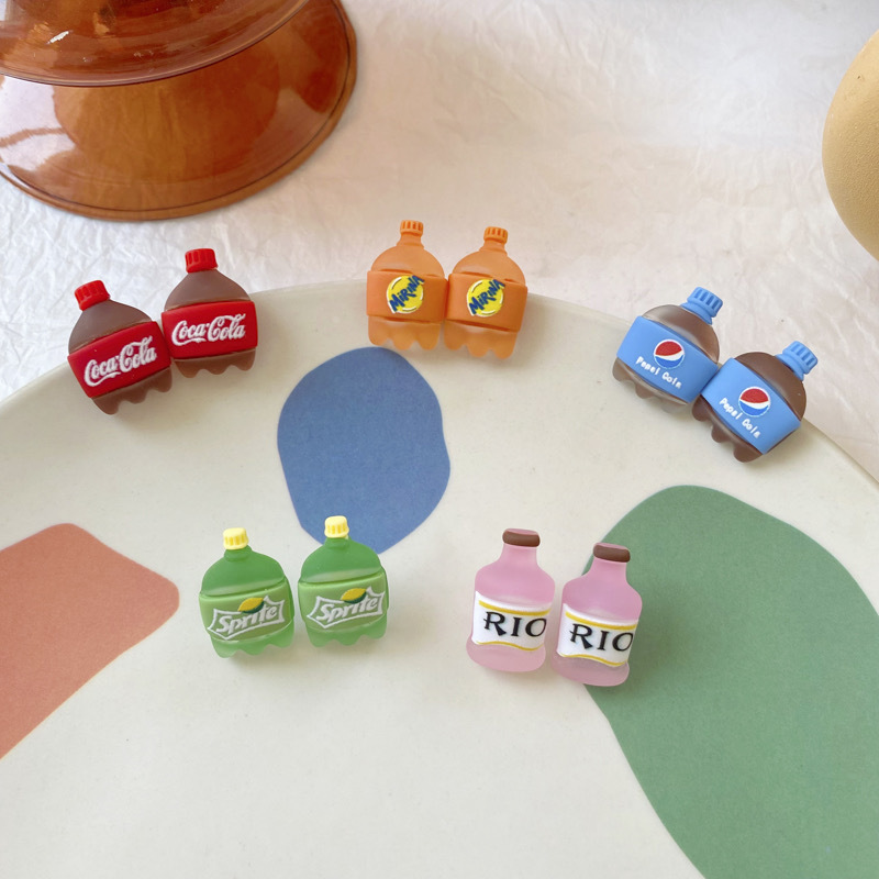 Cute Beverage Arylic Womenu0027S Ear Studs 1 Pair