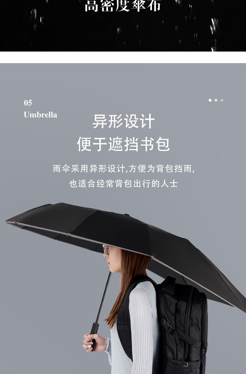 Extra-large electric vehicle umbrella, foldable, sun-blocking, reinforced, windproof, dual-use for rain and shine, eccentric umbrella for electric bikes