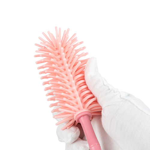 Pibabette Hanging Bottle Brush 2-in-1 Bottle and Nipple Cleaning Brush with Long Handle Rotating Bottle Brush Model 73288