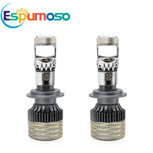 Cross-border A81 car led headlight h4 super bright far and near integrated dual lens car headlight h7 laser car light