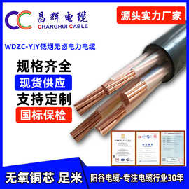 阳谷低烟无卤电缆WDZC-YJY5*16平方国标铜芯阻燃电力电缆厂家直供