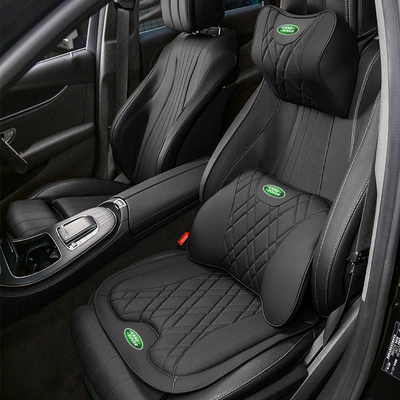 and Lumbar Support Seat Pad Accessories, Car roof lining - 1-land-rover-headrest-1-lumbar-support-1-seat-cushion-premium-black