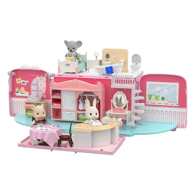 Город Фудалкоала Деформация Автобус Девушки ходят домой игрушки подарки в классе Принцесса замок