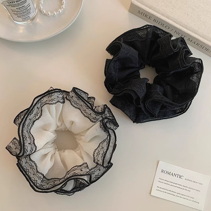 Vintage Spitzen Haargummi Für Damen Elegantes Haaraccessoire_voghion.com