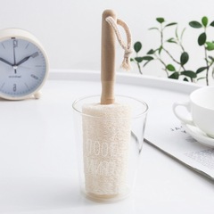 Supplies Loofah Wooden Handle Can Loofah Cup Brush Cup Brush Ball Daily Necessities Household Utensils Cleaning Brush Steel