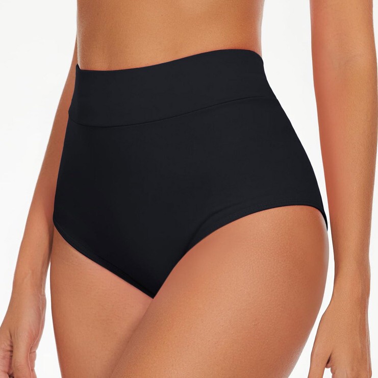 European and American Cross-Border Amazon Pleated Butt-Lifting Swimming Shorts Cross-Border Beautiful Buttocks V-Shaped Back High-Waisted Sexy Hot Pants