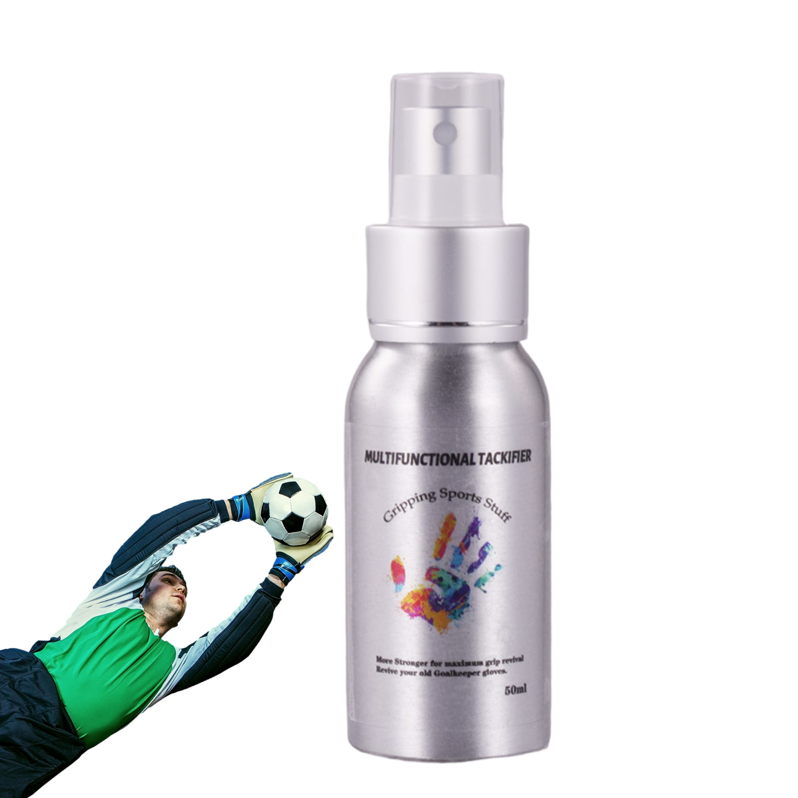 Football gloves tackifier spray gloves increase viscosity aluminum canned spray football training supplies football gate