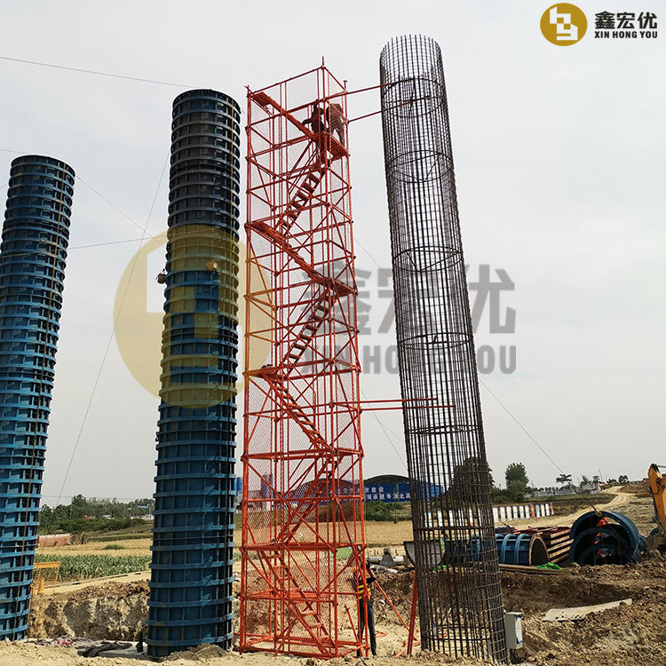 鑫宏优梯笼式墩身Z字爬梯厂家直供现货现发资质正规齐全质量可靠