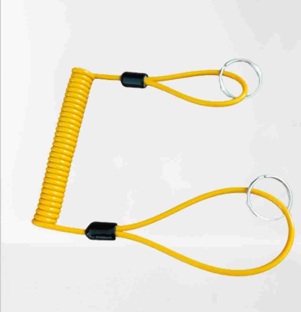 厂家批发钢丝弹簧绳      头盔绳     防失手绳防脱落耐磨拉绳