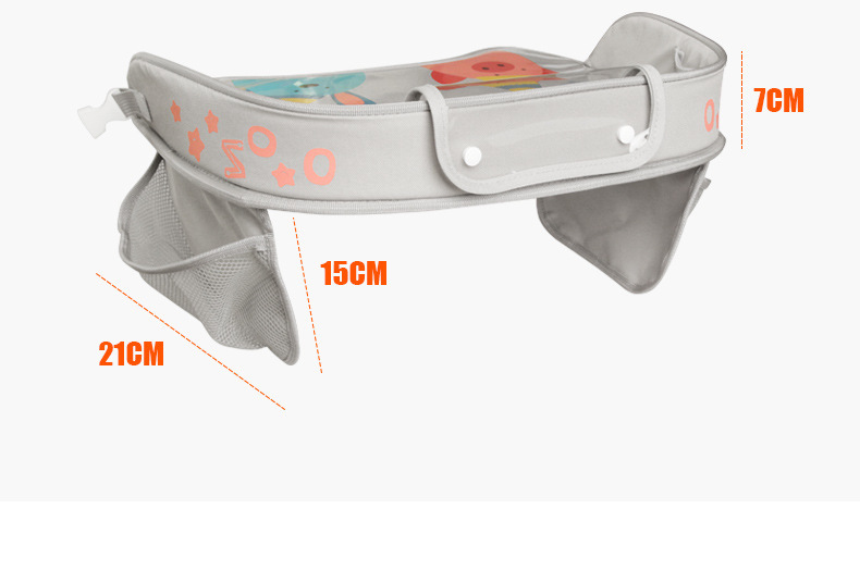 Car Child Safety Seat Tray, Car-Mounted Drawing Board, Mobile Dining Table, Travel Storage, Waterproof Toy Table, Cross-Border