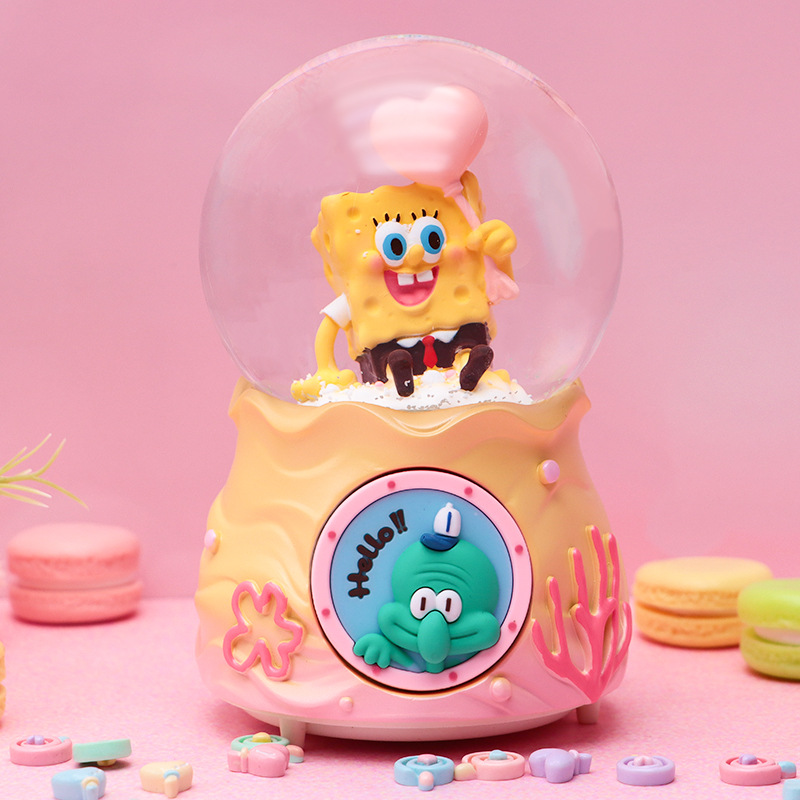 Romántico secreto bosque bola de cristal luminosa caja de música caballo blanco creativo decoración de escritorio de niña regalo de estudiante al por mayor