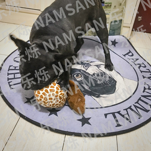 Pet supplies dog sound vibrating electric toy ball dog scratch-resistant bouncing plush toy ball factory direct sale