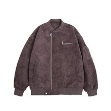 皮衣夹克外套男小立领机车服秋季款高级感潮流美式复古痞帅皮夹克