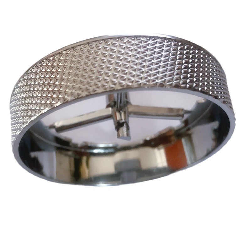 ABS塑料装饰圈电镀加工 电镀珍珠铬 音量调节钮 汕头塑胶电镀加工