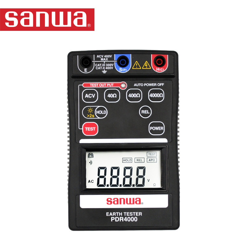 日本Sanwa三和PDR4000数字接地电阻测试仪地阻仪接地表