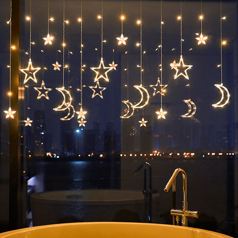 LED star light small color light flashing string light starry birthday scene Christmas decorations room indoor layout