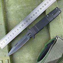 跨境无锁户外折叠刀多功能小刀野外求生折刀防身便携露营装备小刀