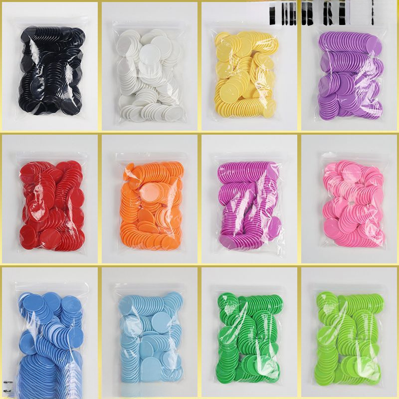 クリエイティブプラスチックチップコイン教材カラフルな空白の小さなディスク学生幼稚園報酬コインポイントコイン子供が遊ぶ|undefined