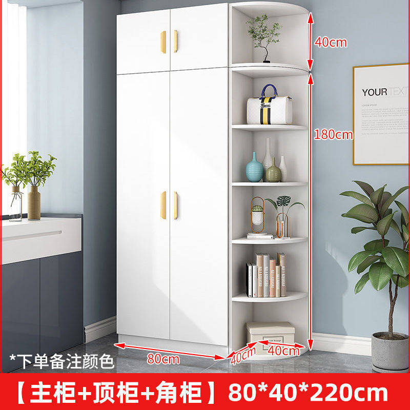 衣柜对开门家用卧室简易出租房用小户型板式柜收纳柜子网红挂衣橱|undefined