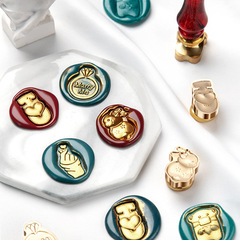 Suidisi special-shaped embossed seal head mini literary series hand account invitation sealing wax paint seal wholesale