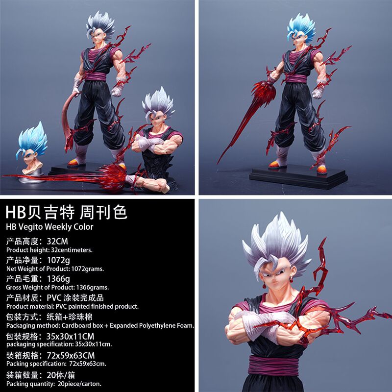 ドラゴンボール超サイヤ人フィギュア、高品質コミック周辺装飾品、孫悟空ベジータクラシックスーパーサイア人シリーズ|undefined