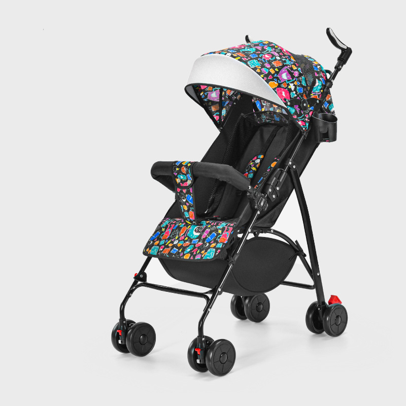 Cochecito de bebé que puede sentarse y acostarse, ultraligero, portátil, cochecito tipo paraguas con amortiguación, cochecito plegable para niños, cochecito plegable ligero.