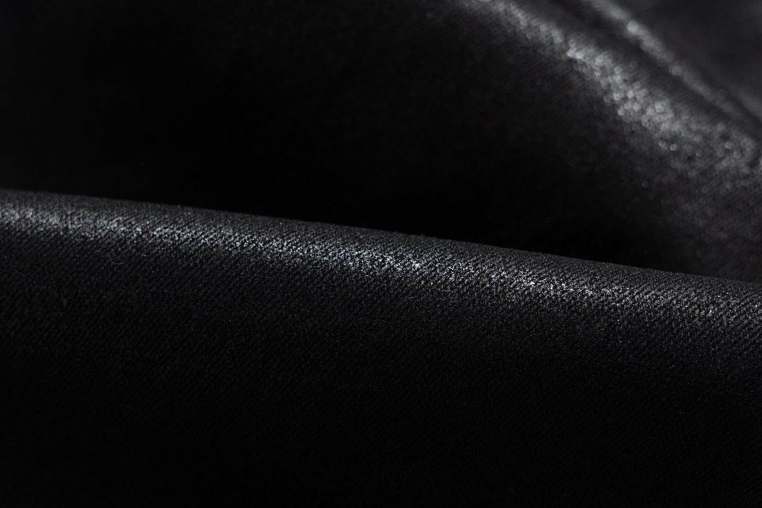 Jean évasé en similicuir enduit pour homme – Pantalon large délavé vintage (90 % coton, M-XXL, noir)_voghion.com