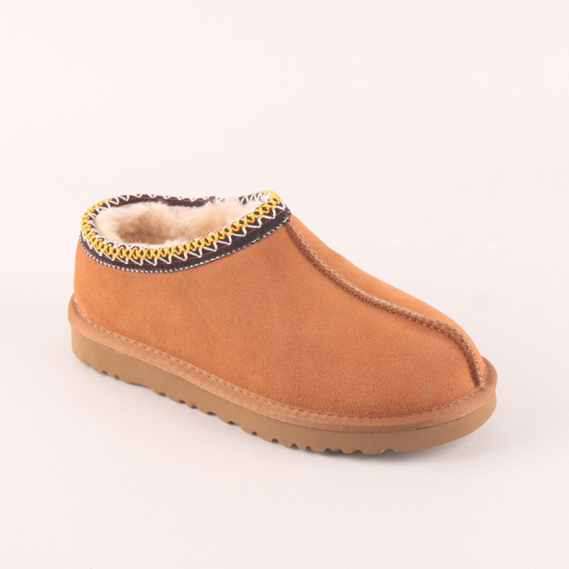 Winter Hot Sale New Ethnic Style Short Snow Boots for Women 2025 Fashion Boots Thickeneded Warm Export Lazy Shoes