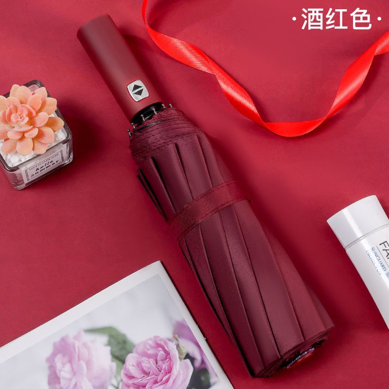 부르고뉴 [77 뼈 검은 접착제 직경 6 용골 대형 우산] 폭풍에 강함