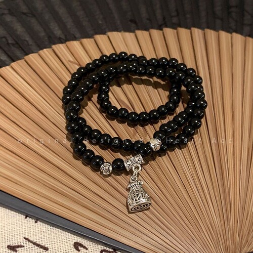 New Chinese Style Shan Gui Flower Beaded Double Layer Bracelet for Women, National Style Retro  New Bracelet, Personalized and Versatile Accessory