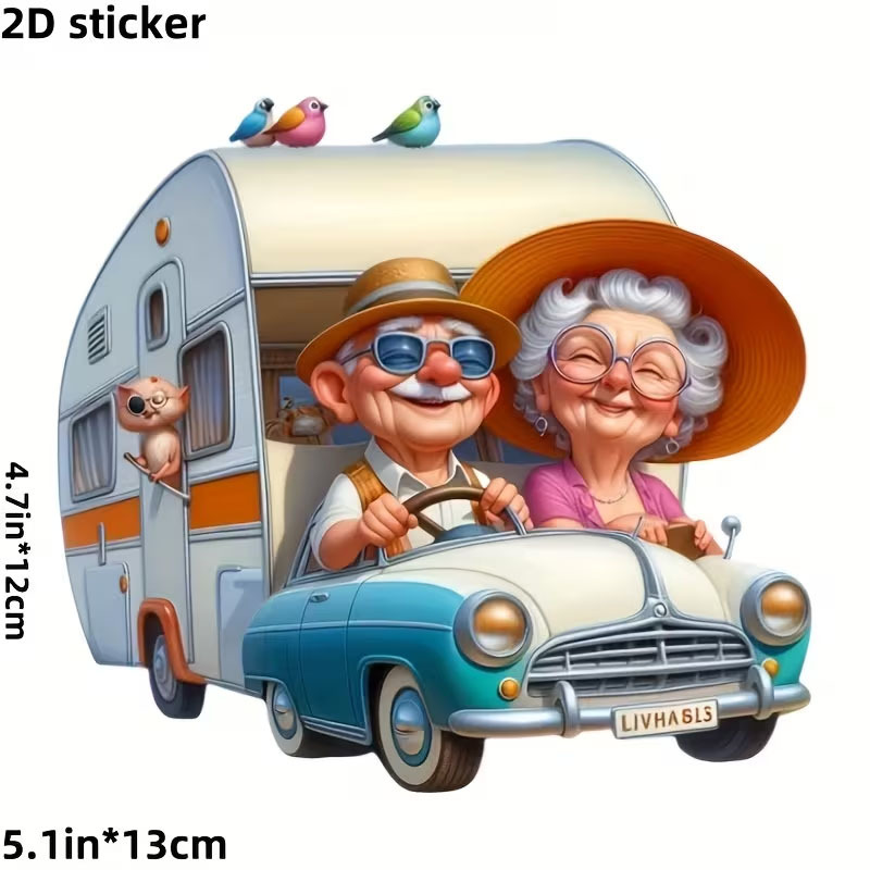 road sticker for traveling